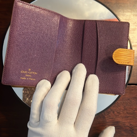 Louis Vuitton Epi Mini Agenda Cover Yellow & Purple - Picture 11 of 13